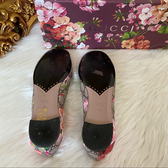 Gucci Bloom Mary Jane  Ballerina Flat - Picture 14 of 16